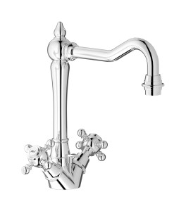 Смеситель для раковины с одним отверстием для пола с автоматическим сливом