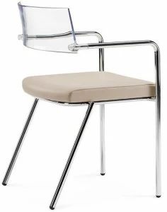 Arte & D Стул для конференций штабелируемый с подлокотниками Slim C1501 nr/tr