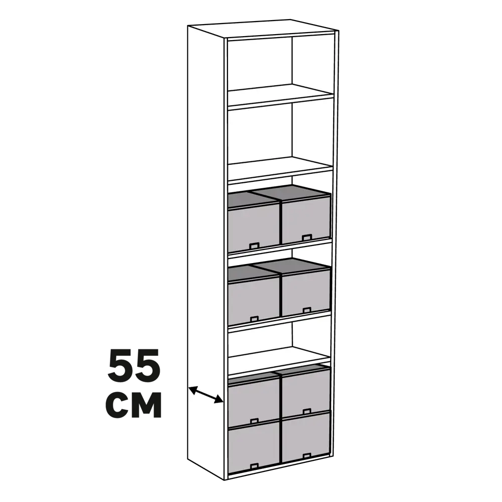 KONSENSA Органайзер для гардероба с HPV-пленкой 34,5×51,5×16 см 89397840 STLM-1567175 - Вид №6