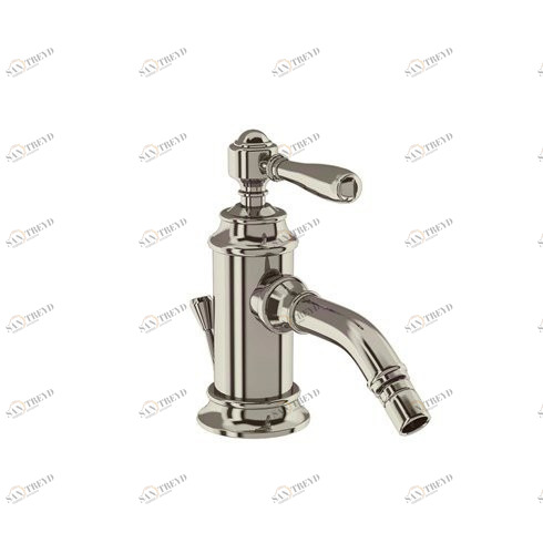 Смеситель однорычажный для биде, 1 отв, ручка - левер, никель [ARC13 + ARC67 NKL] Arcade Burlington ARC13, ARC67 NKL