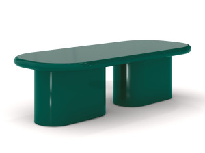 Овальный журнальный столик MDF для гостиной