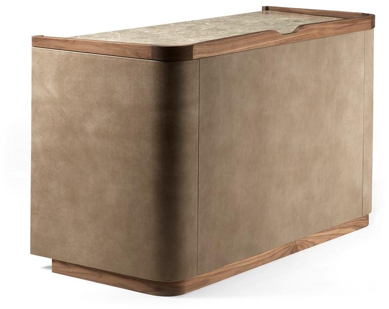 Arte Brotto Комод из ореха и мрамора Leonardo L335m - Вид №1