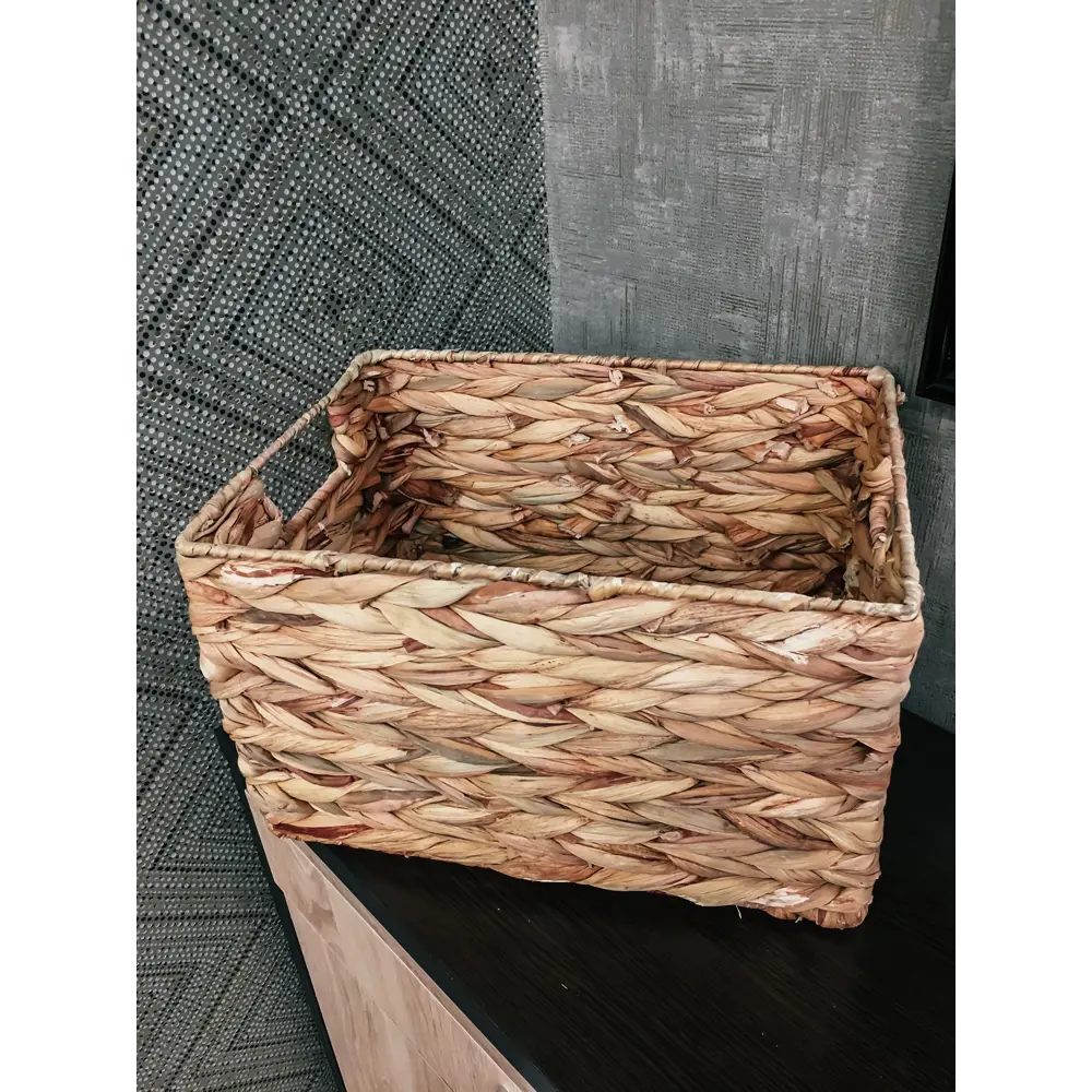 Корзина стеллажная Золотистый колос 22x19x31 см 13 л гиацинт цвет бежевый Santreyd EW-79 L STLM-2021302 - Вид №9
