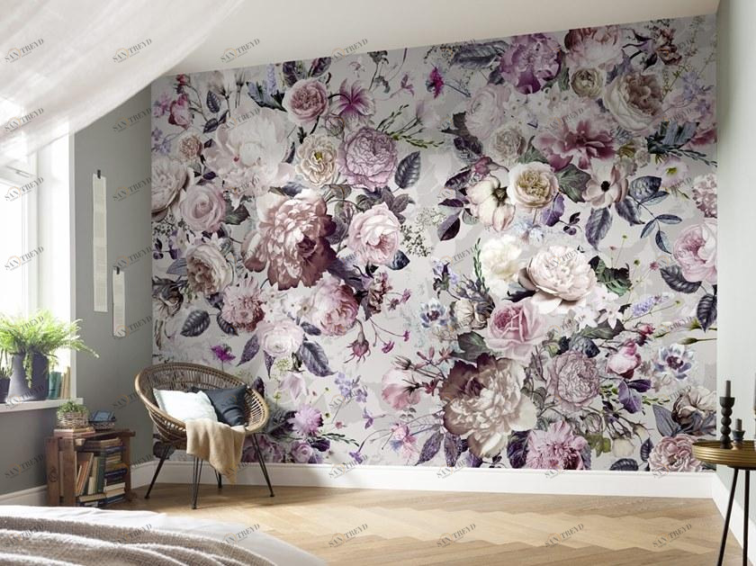 Komar Флизелиновые обои с цветочными мотивами Home X7-1017