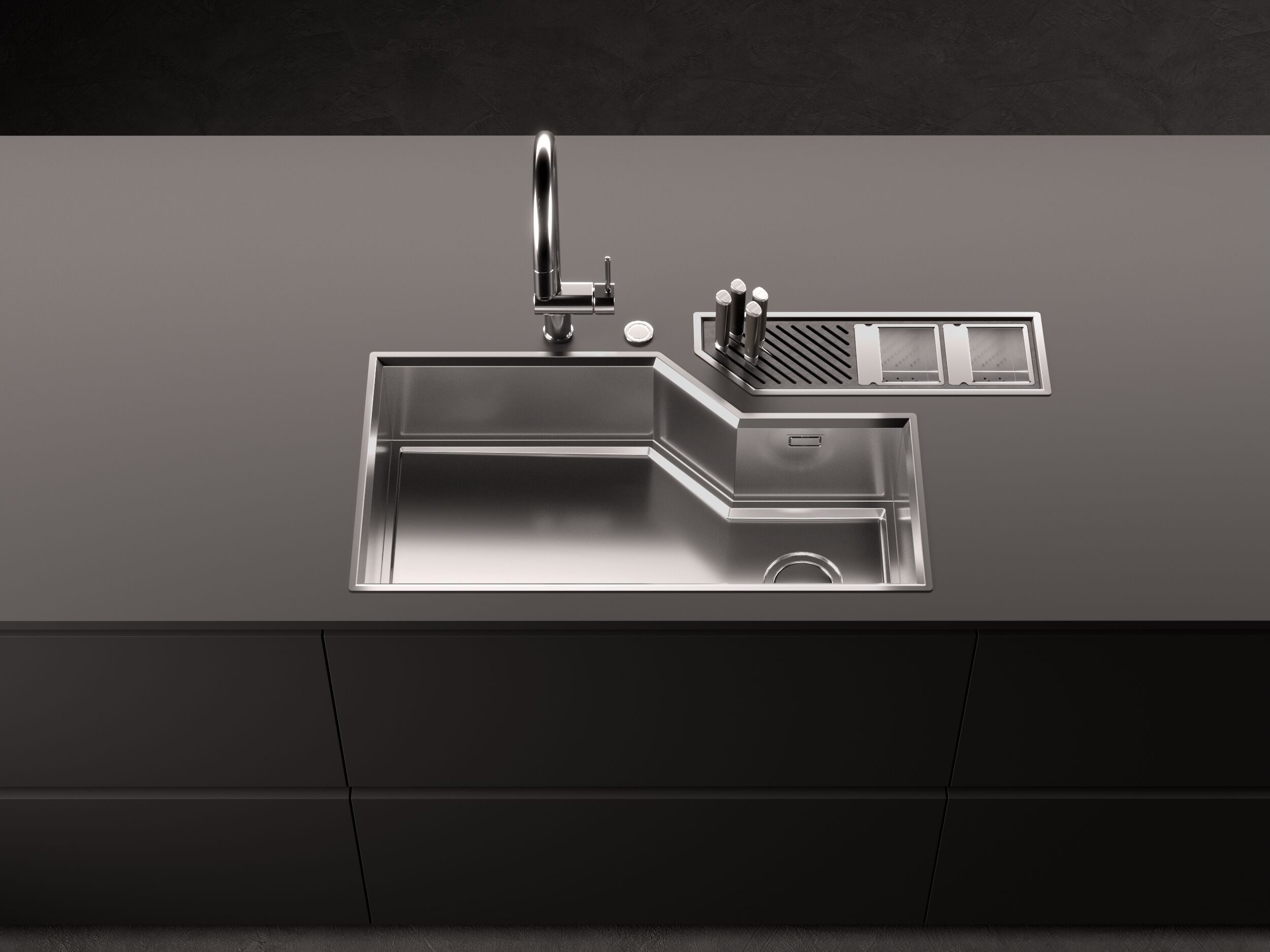 Раковина из нержавеющей стали с подходящим каналом Foster DIADE ARCH-00115732 - Вид №10