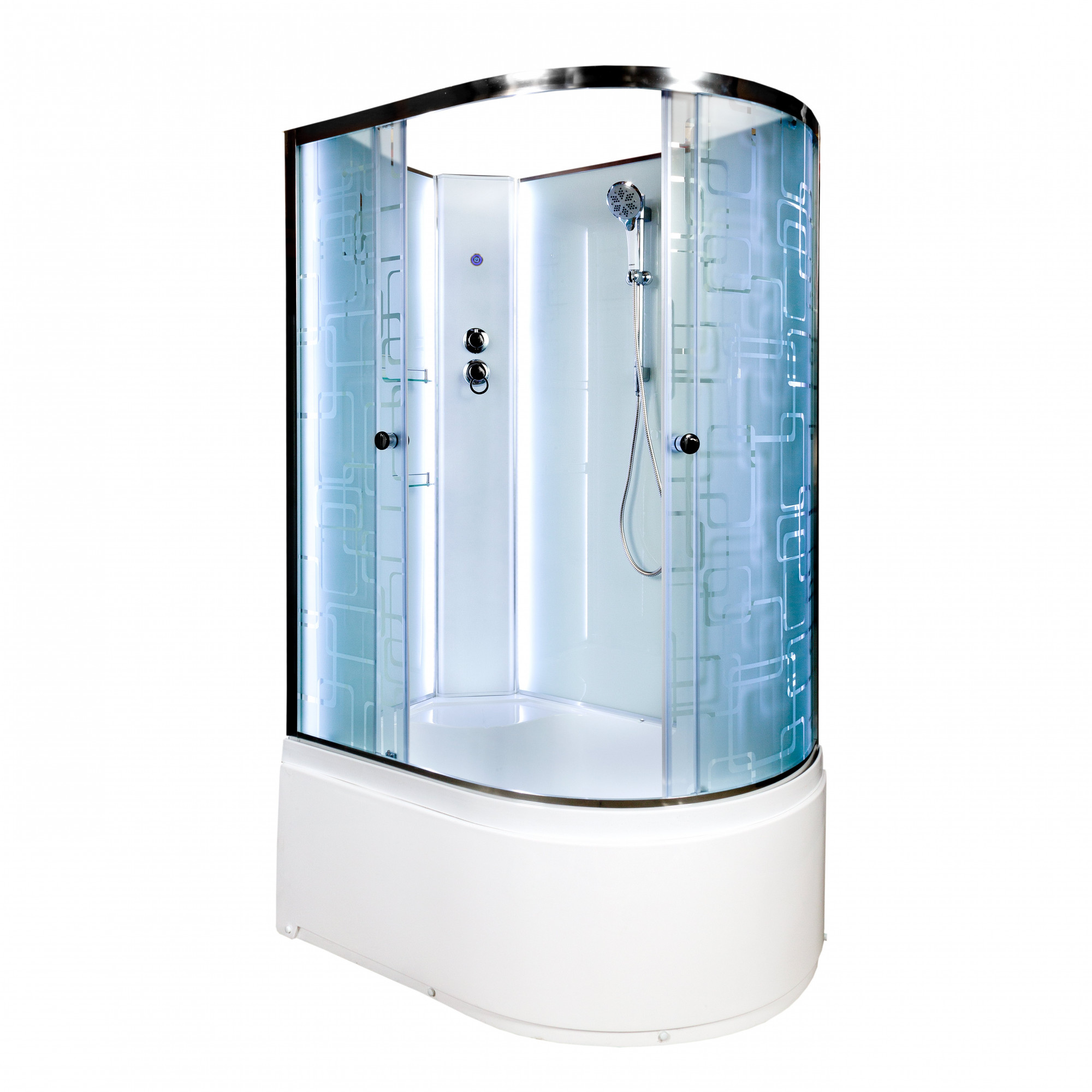 D272S+ эл. R Душевая кабина DETO Серия D ЕМ4512 L N LED