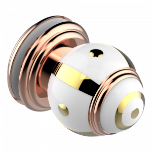 A7A-639V Ручка большая Thg-paris Ithaque с золотым декором Розовое золото