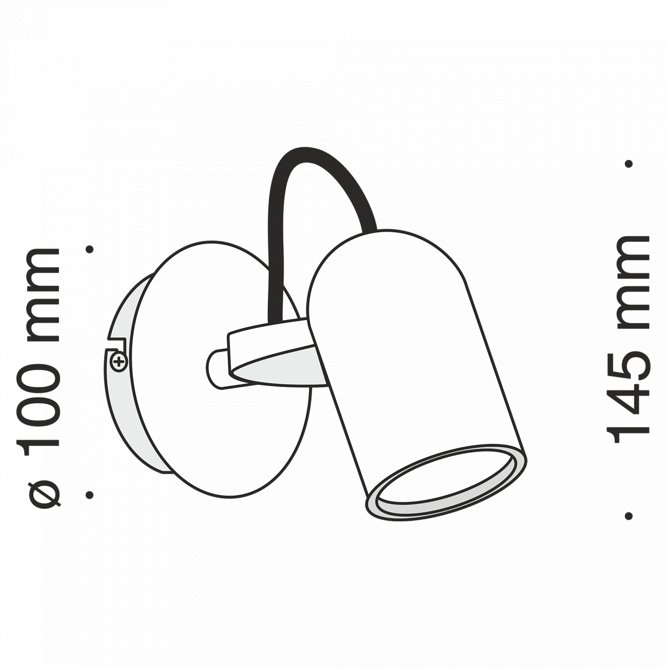 Светодиодный спот настенный никелевый Technical Alcor 01-N TECHNICAL CEILING & WALL 00-3957519 Никель  - Вид №4