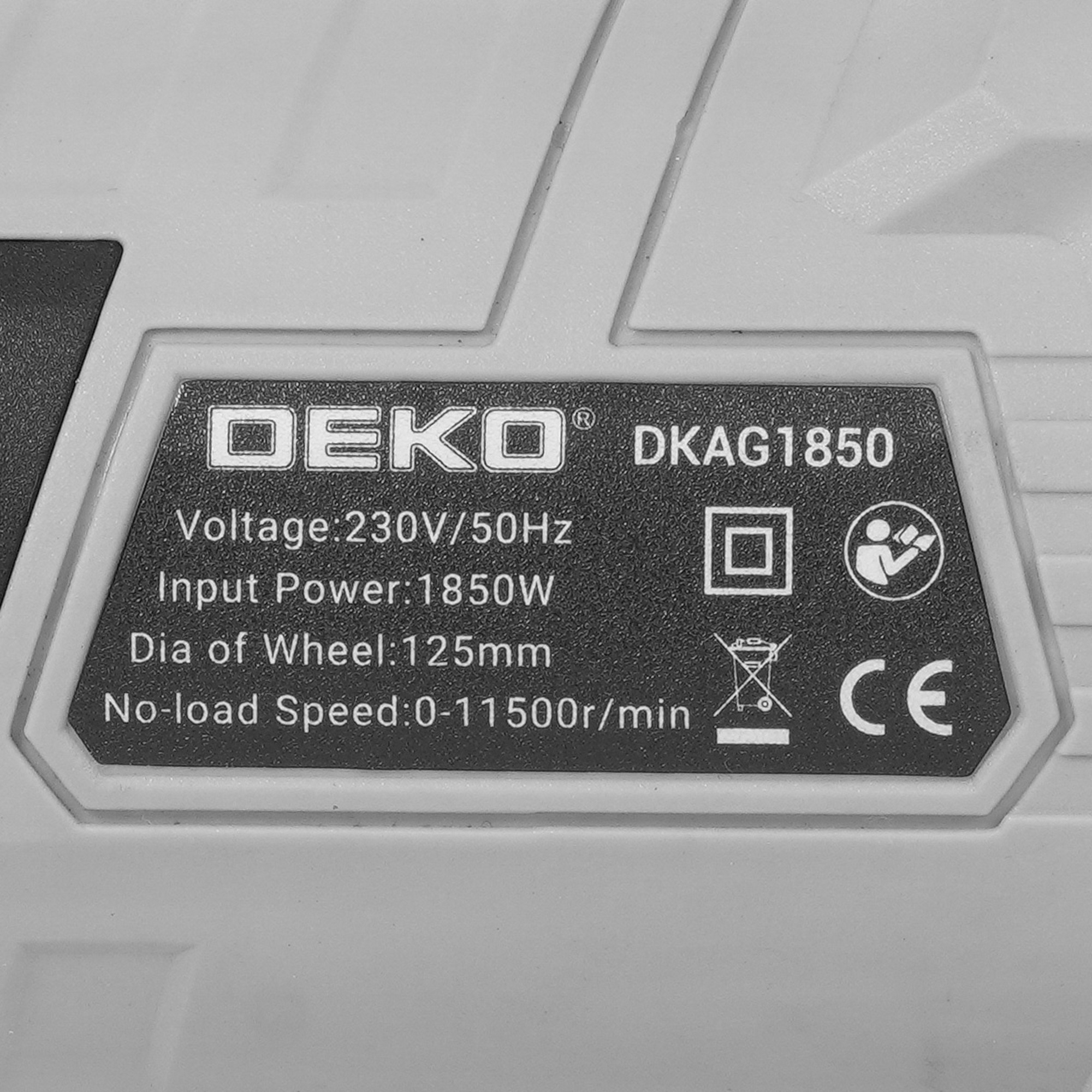 Углошлифовальная машина (УШМ) DEKO DKAG1850 5445920 STDN-0091063 - Вид №4