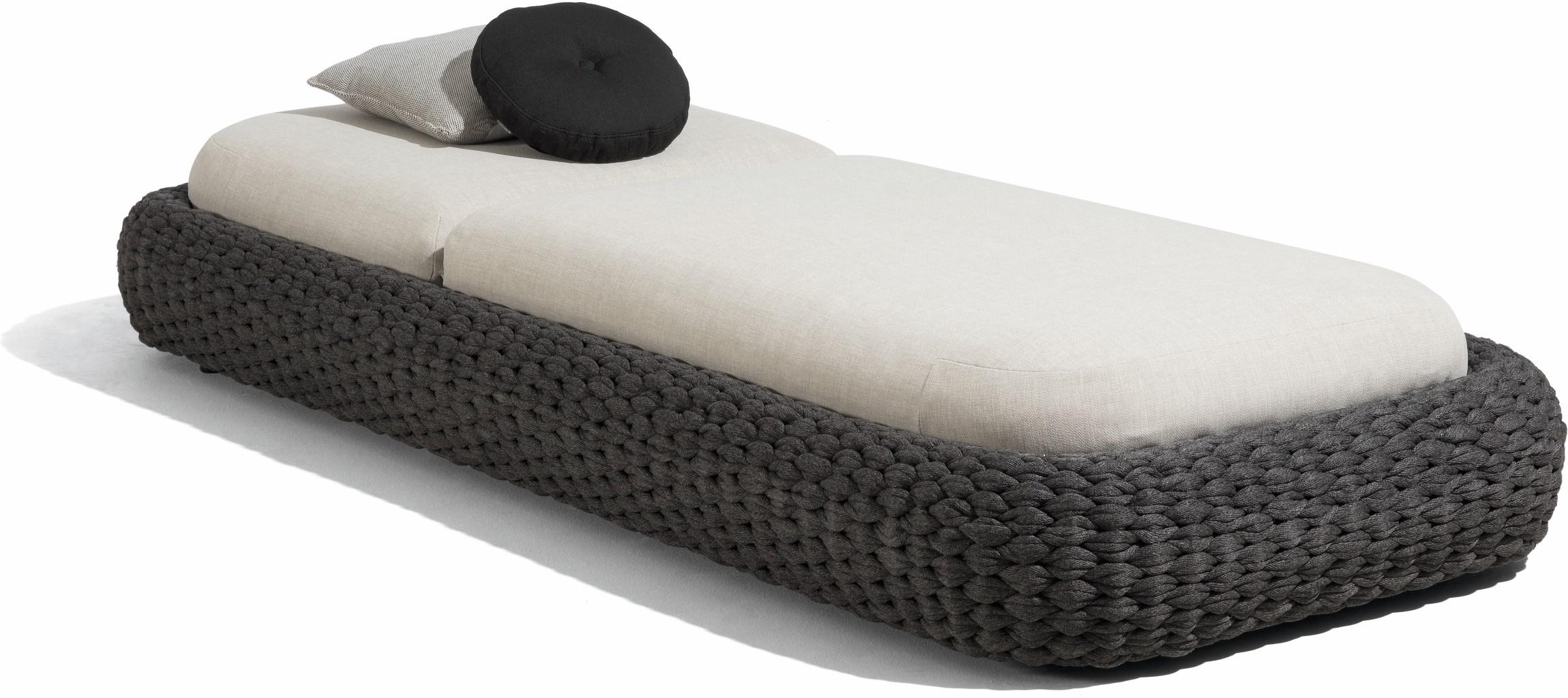 MNST304 Лежак веревка 45мм антрацит Manutti Kobo - Вид №2