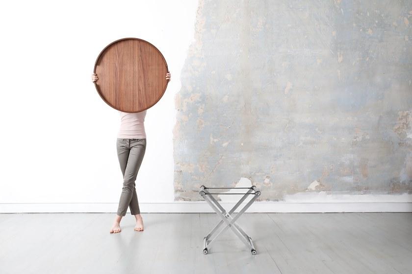 ManifestoDesign Журнальный столик из орехового дерева с подносом sun-id-1512677 - Вид №3