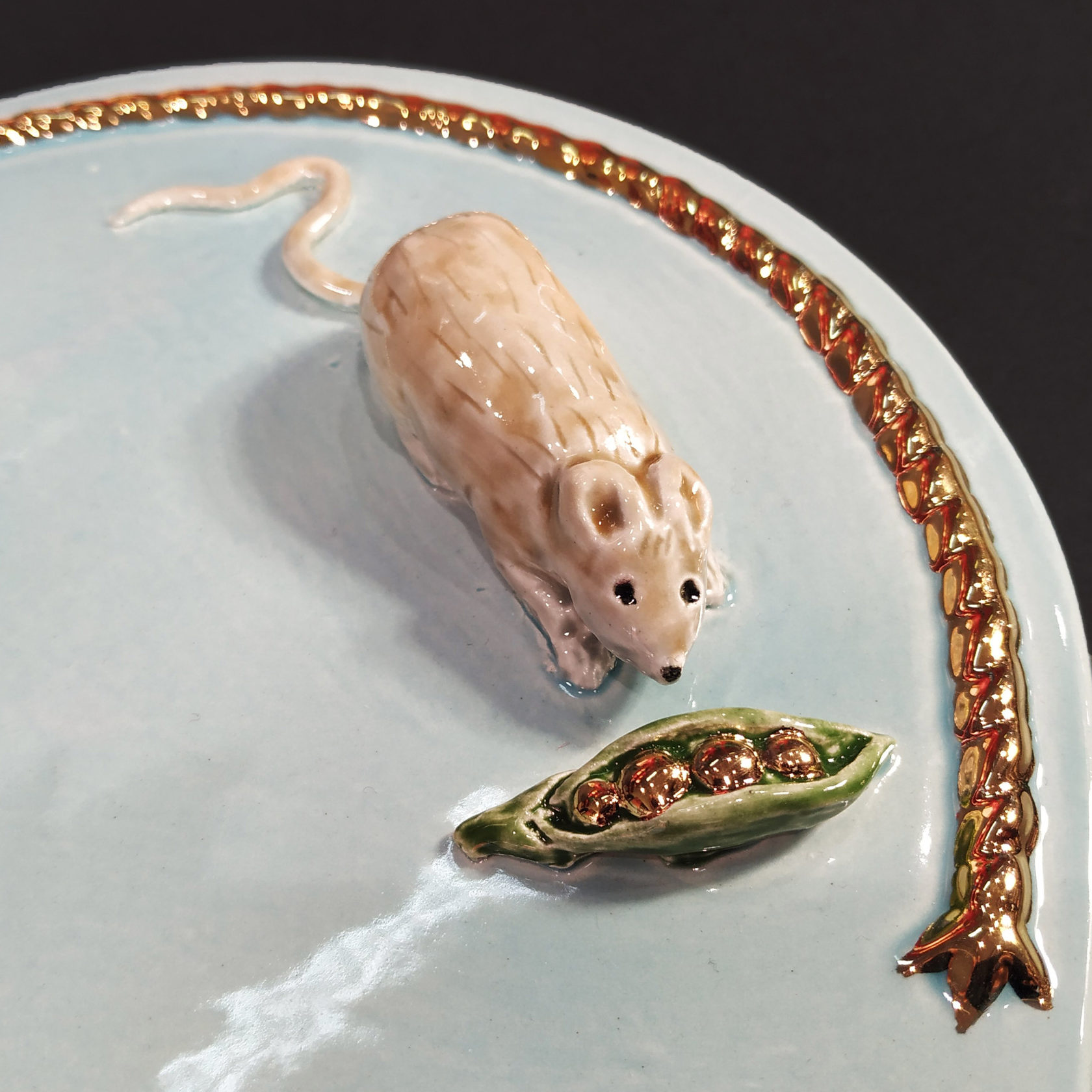 Доска для сыра (Золото) красный/беж/золото PROVANSFAIENCE sun-id-994713 - Вид №1