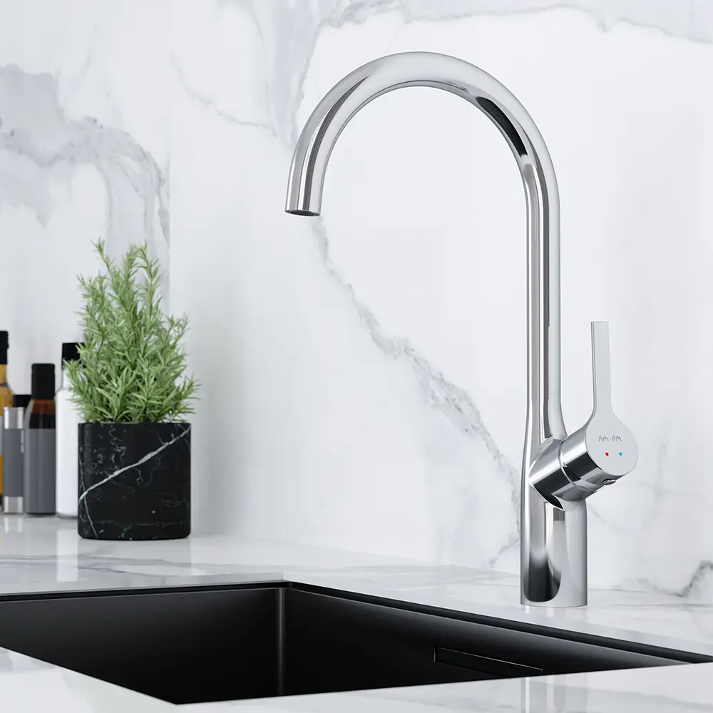AM.PM Spike - кухонный смеситель с боковым рычагом и высоким изливом 84177509 STLM-0046888 - Вид №6