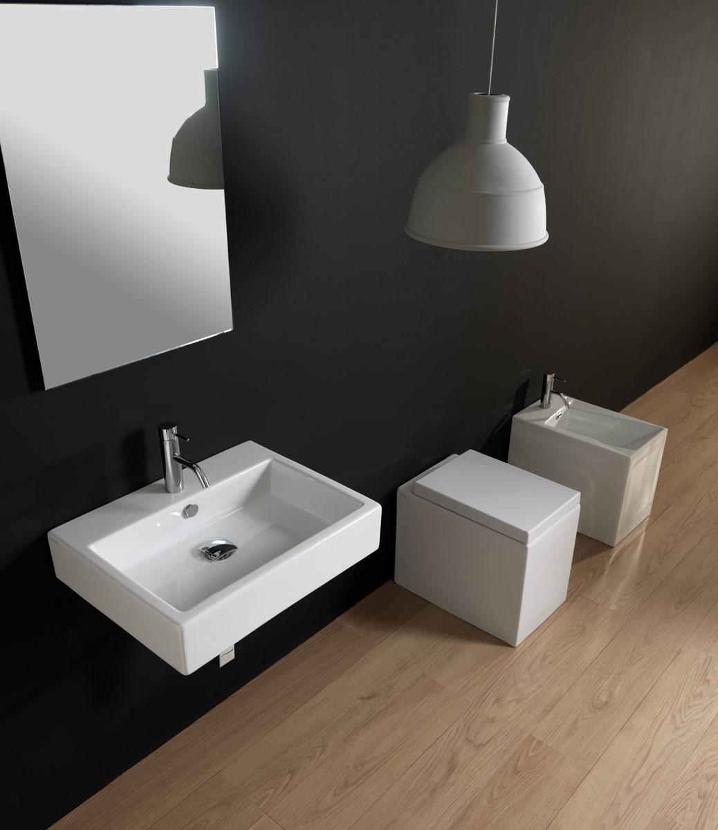 QULAV8025 Подвесная раковина настенная GSG CERAMIC Quad - Вид №1