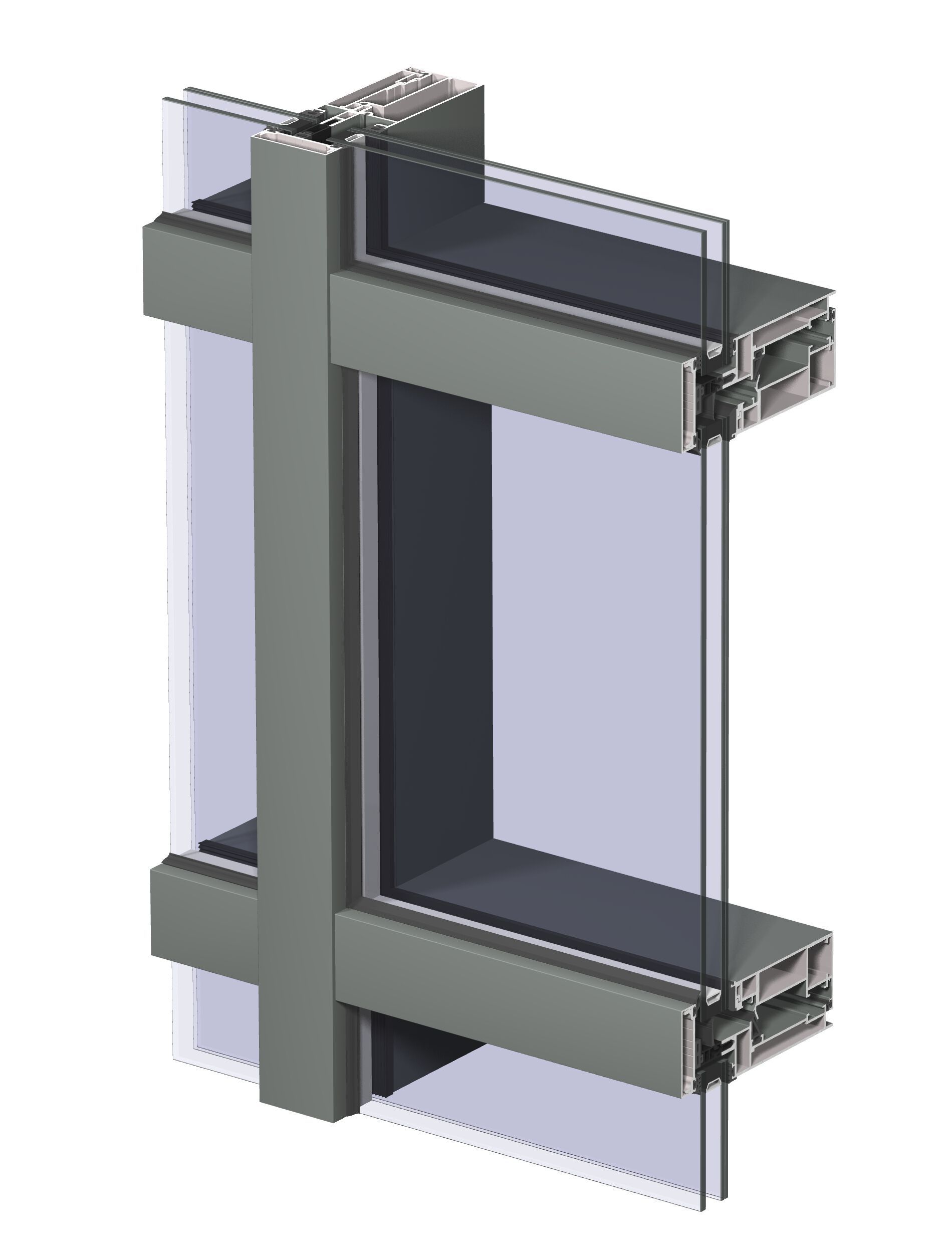Открывающиеся элементы с выдвижной створкой, встроенные в фасад Reynaers Aluminium ConceptWall ARCH-00134984 - Вид №9