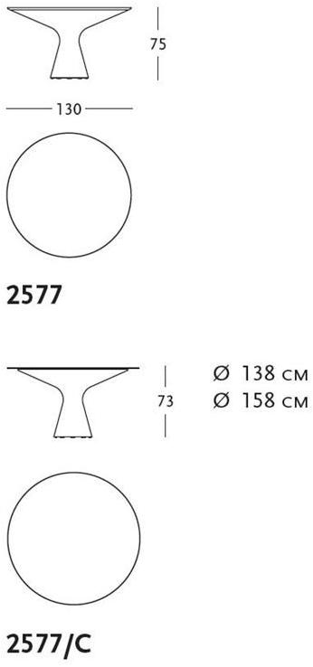 Zanotta Круглый стол для гостиной из cristalplant® sun-id-1459158 - Вид №3