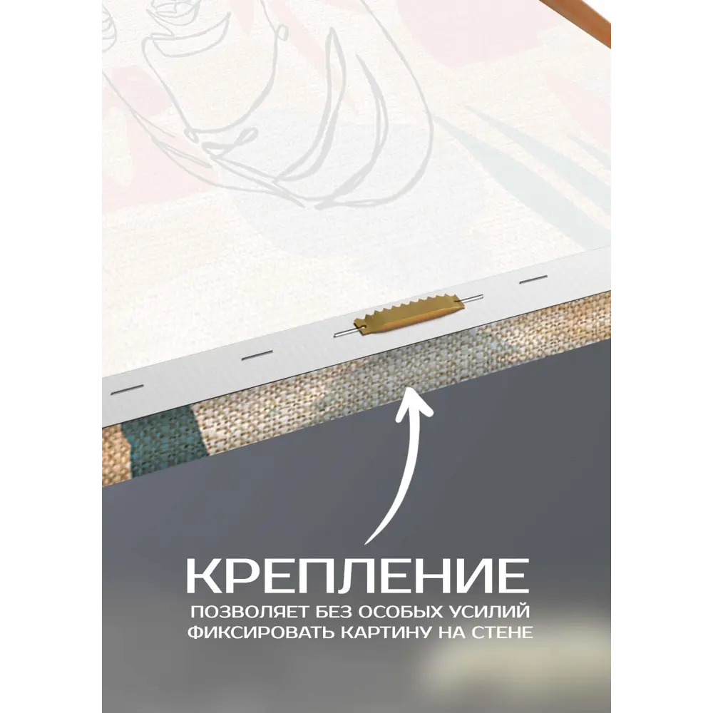 Картина на холсте Девушка минимализм 3 30x30 см 87233237 STLM-2148758 FBRUSH  - Вид №3
