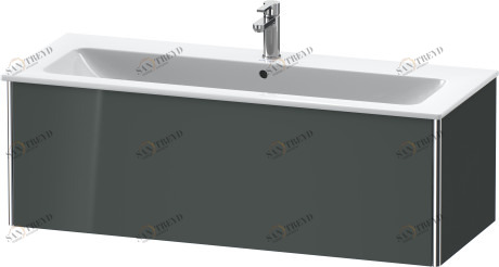 XS407403838 Тумбочка подвесная XSquare #XS4074 1210 x 478 мм Доломитово-серый глянцевый лак Duravit