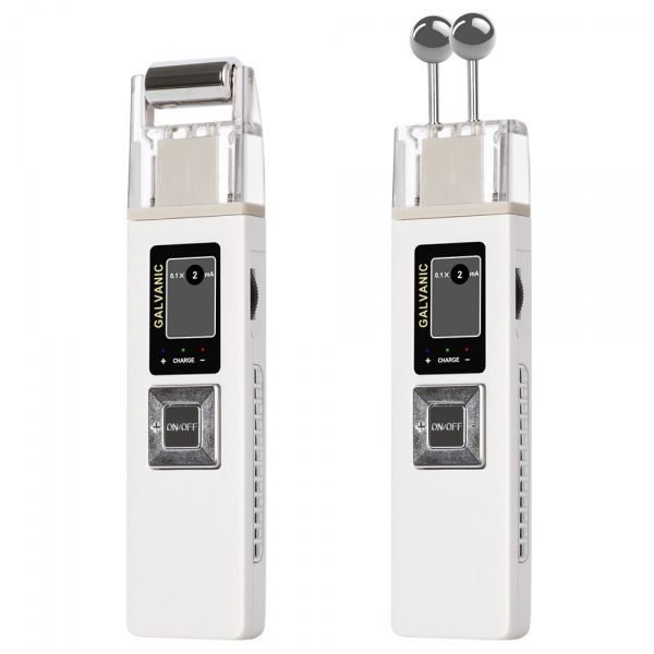 36884 Роликовый массажер для укрепления кожи лица (гальваника, ионофорез) KD-9000 Beauty Star 