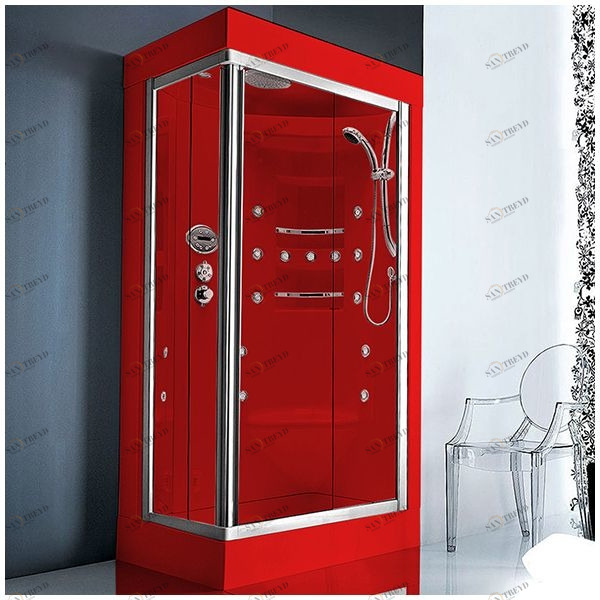 Душевая кабина Gruppo treesse Acquazzurra 80х100 STI-B7536S-K белая с гидромассажем угловая левая STIB7536SK