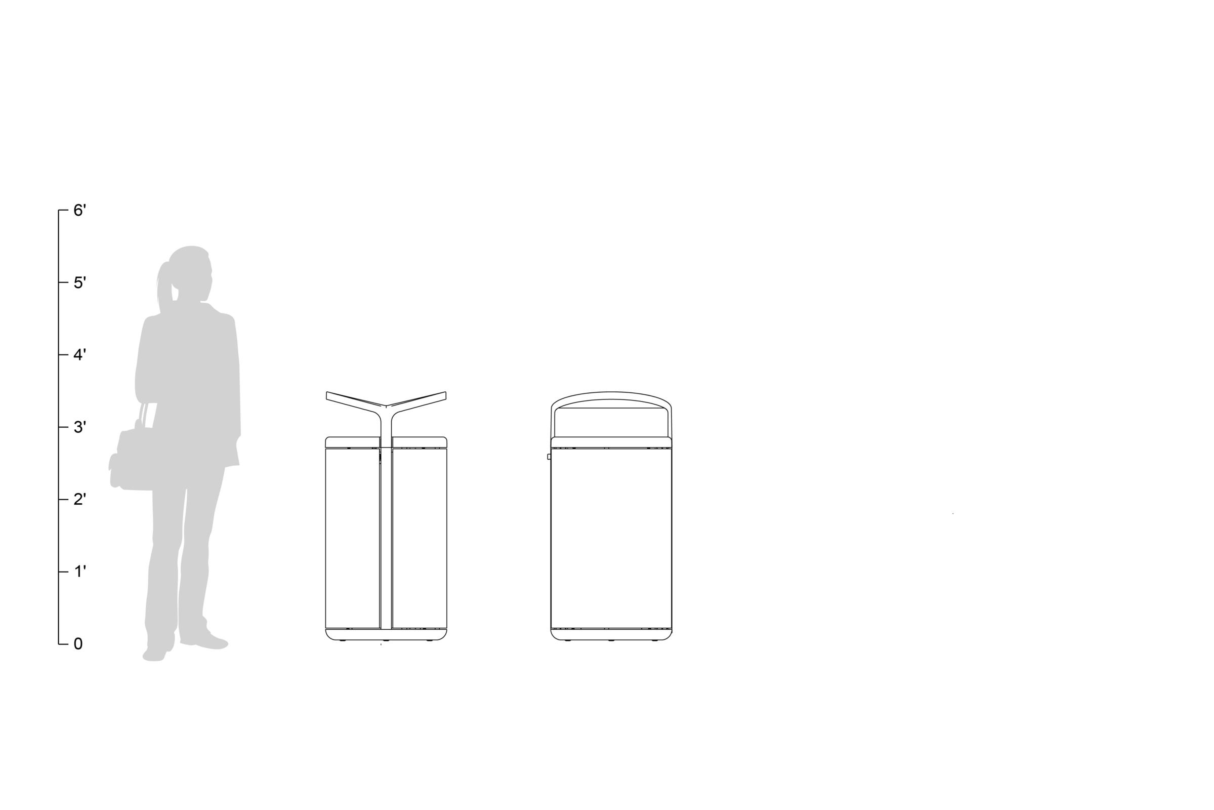 FSRT182 Tonyo мусор и контейнер для вторичной переработки  Forms-surfaces  - Вид №15