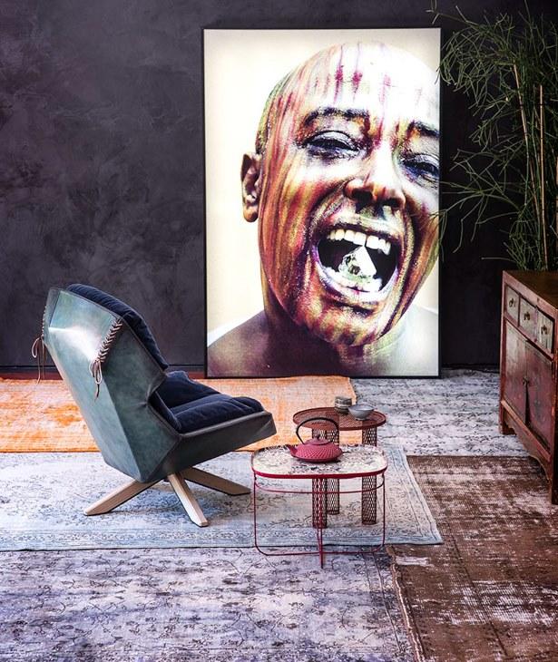 Moroso Круглый журнальный столик из полиэфирной смолы со стальным основанием sun-id-1456689 - Вид №2
