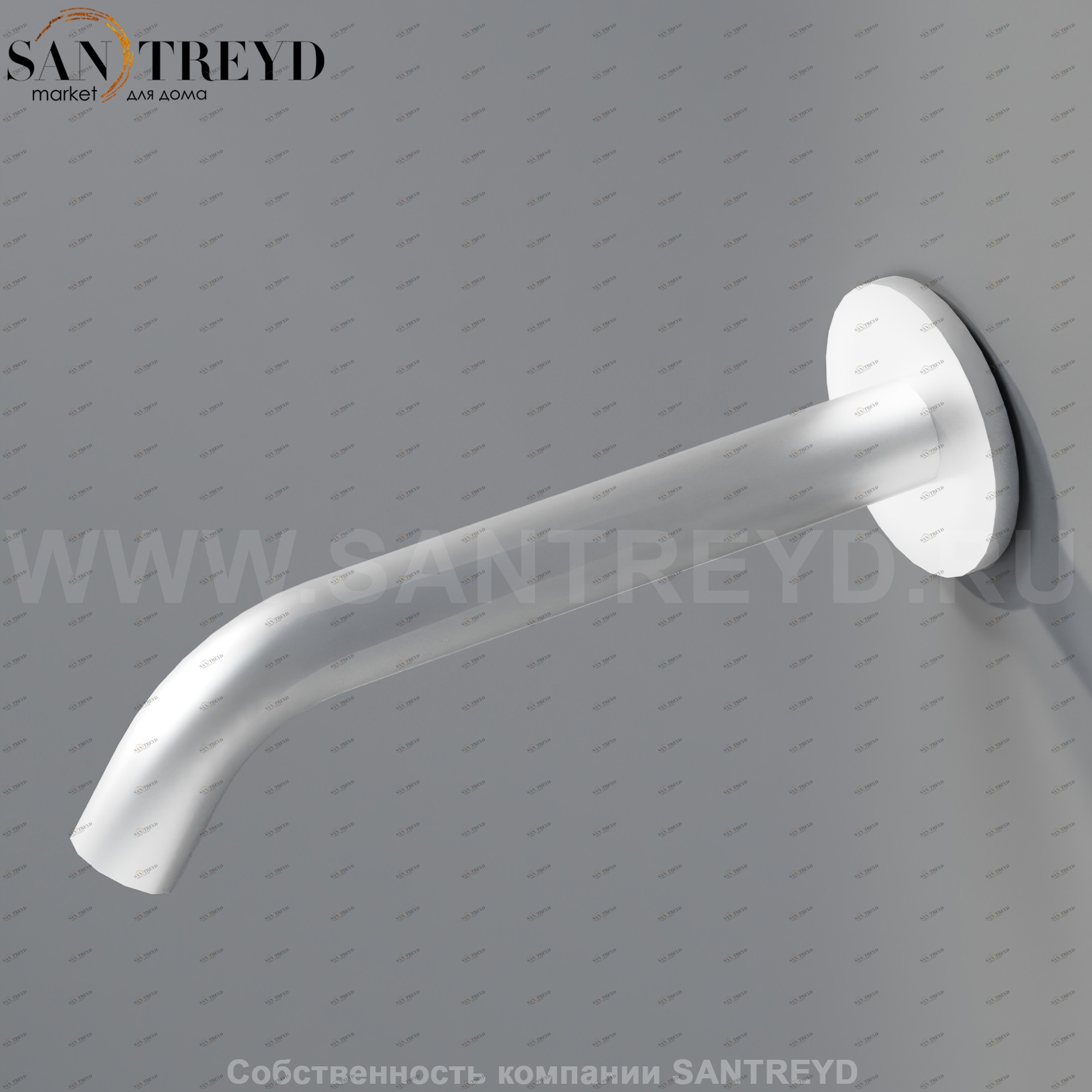 Настенный смеситель 20 см MET024SP FEZ для раковины хромированный матовый Agape MET024RSP