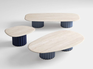 Мраморный садовый столик