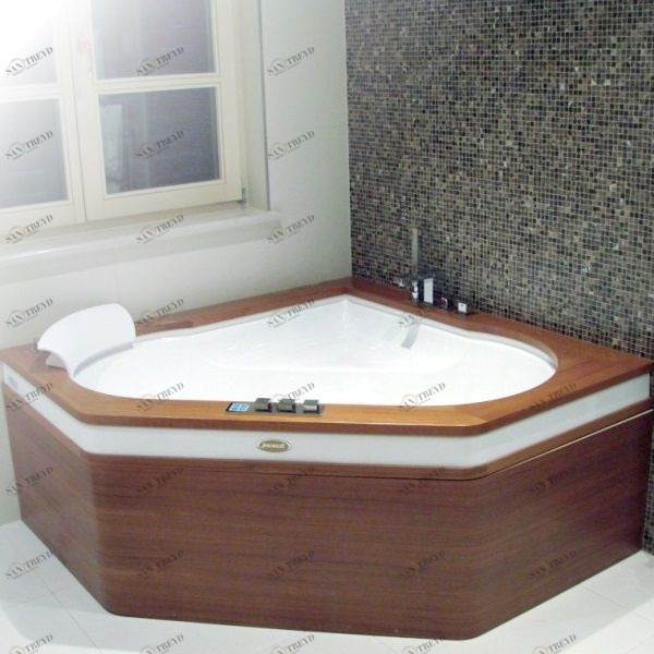 Ванна угловая с гидромассажем "BASE" Aura Corner 160 9H43-482A Jacuzzi 9H43482A