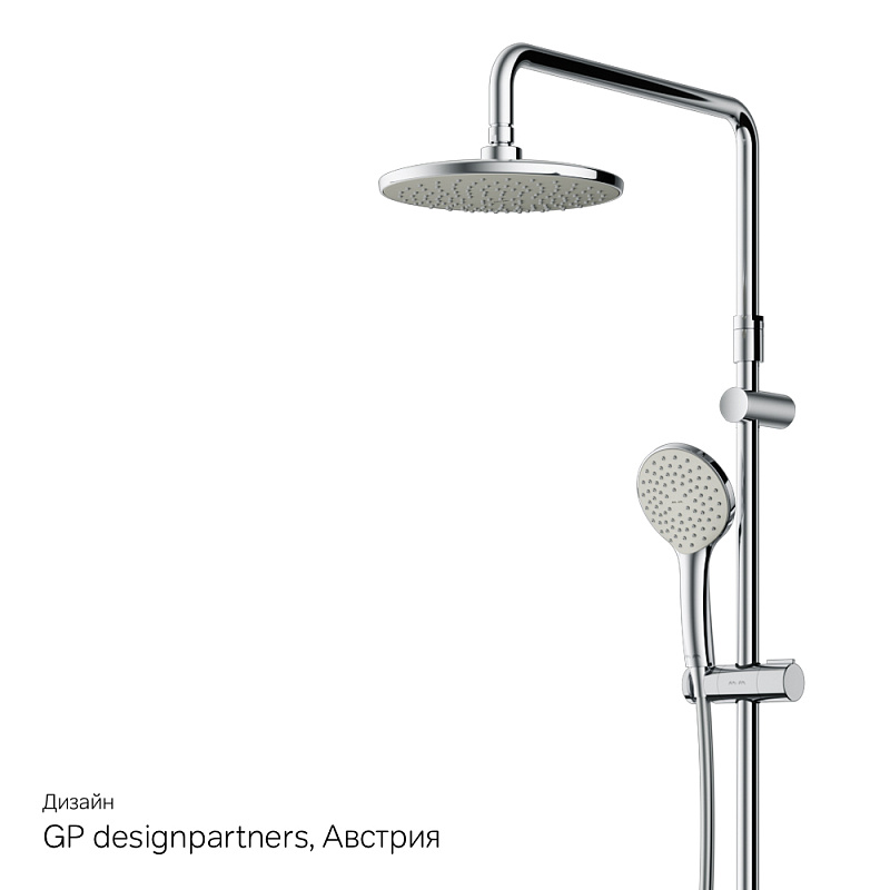 F40885A94 Набор : душевая система смеситель для ванны/душа излив 300 мм хром шт. AM.PM X-Joy  - Вид №12