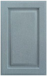 Фасады для кухни Классика Фрезеровка «Шеффилд» Прованс голубой патина №522