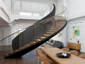 Siller Treppen Самонесущая винтовая лестница со светодиодной подсветкой Viper