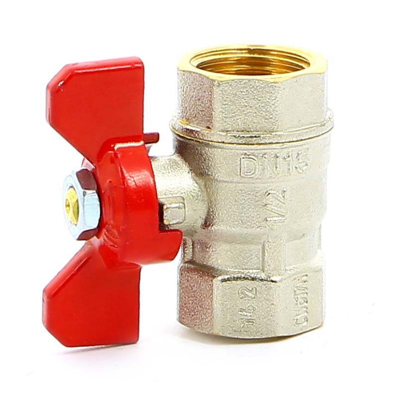 Кран шаровой ВВ MISTRAL бабочка TIEMME 1/2" 2360002 - Вид №1