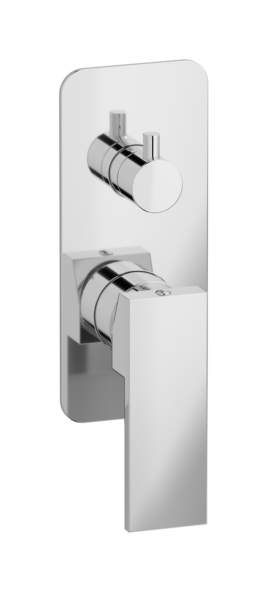 Встроенный смеситель для душа с двухходовым дивертером WE ARE IB ru310cc Chrome Rubacuori 