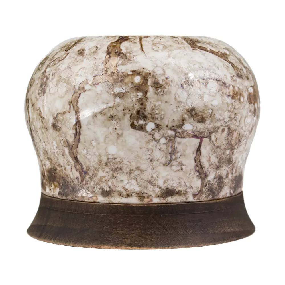 Розетка накладная Electraline Bironi Ретро с заземлением мрамор STLM-2054815 - Вид №3