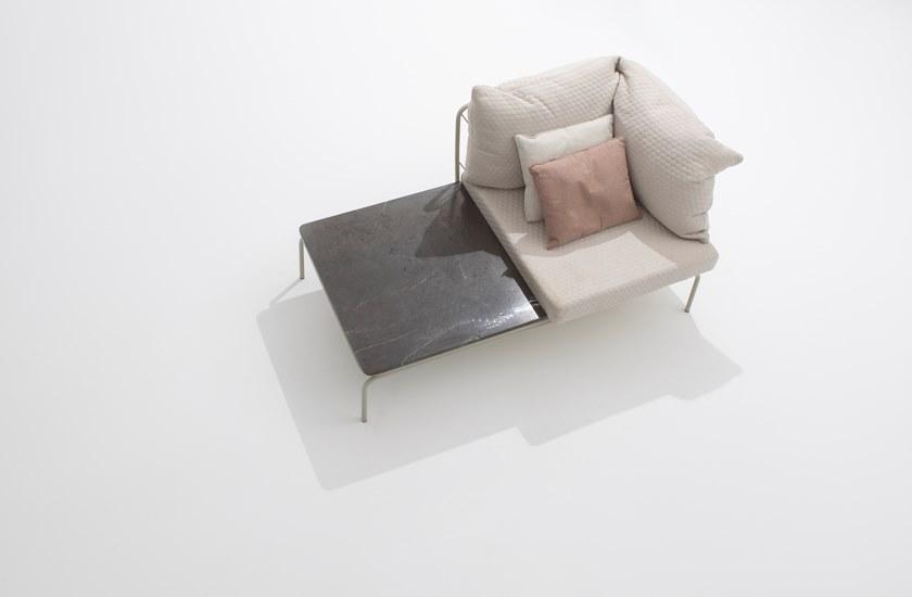 Garda Furniture Модульное тканевое кресло с мраморной полкой для журналов Ataman Ga07m11, ga07m12 - Вид №5