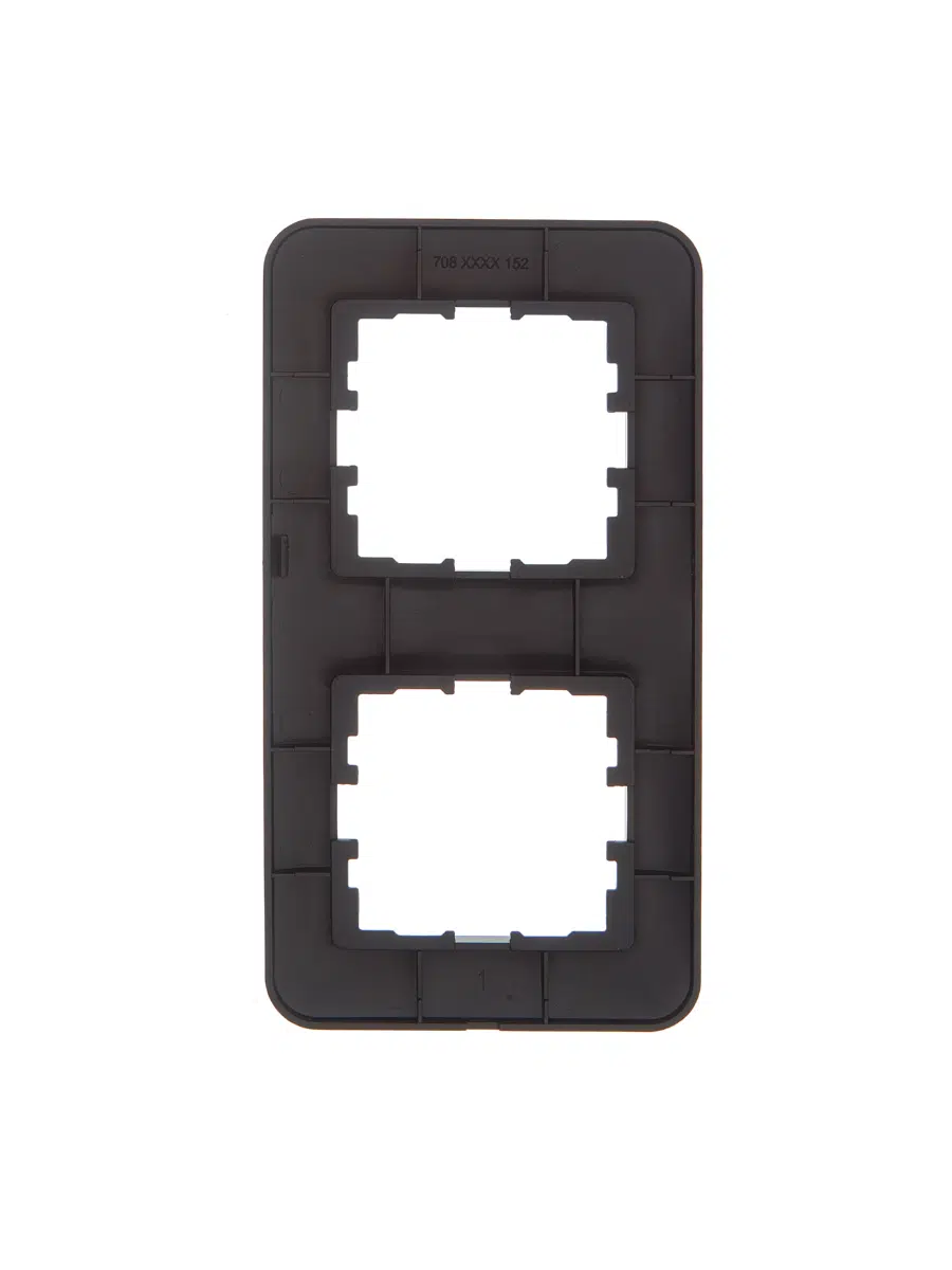 ASTI Рамка 2-ая вертикальная б/вст чёрный бархат LEZARD 7081-4200-152 - Вид №1