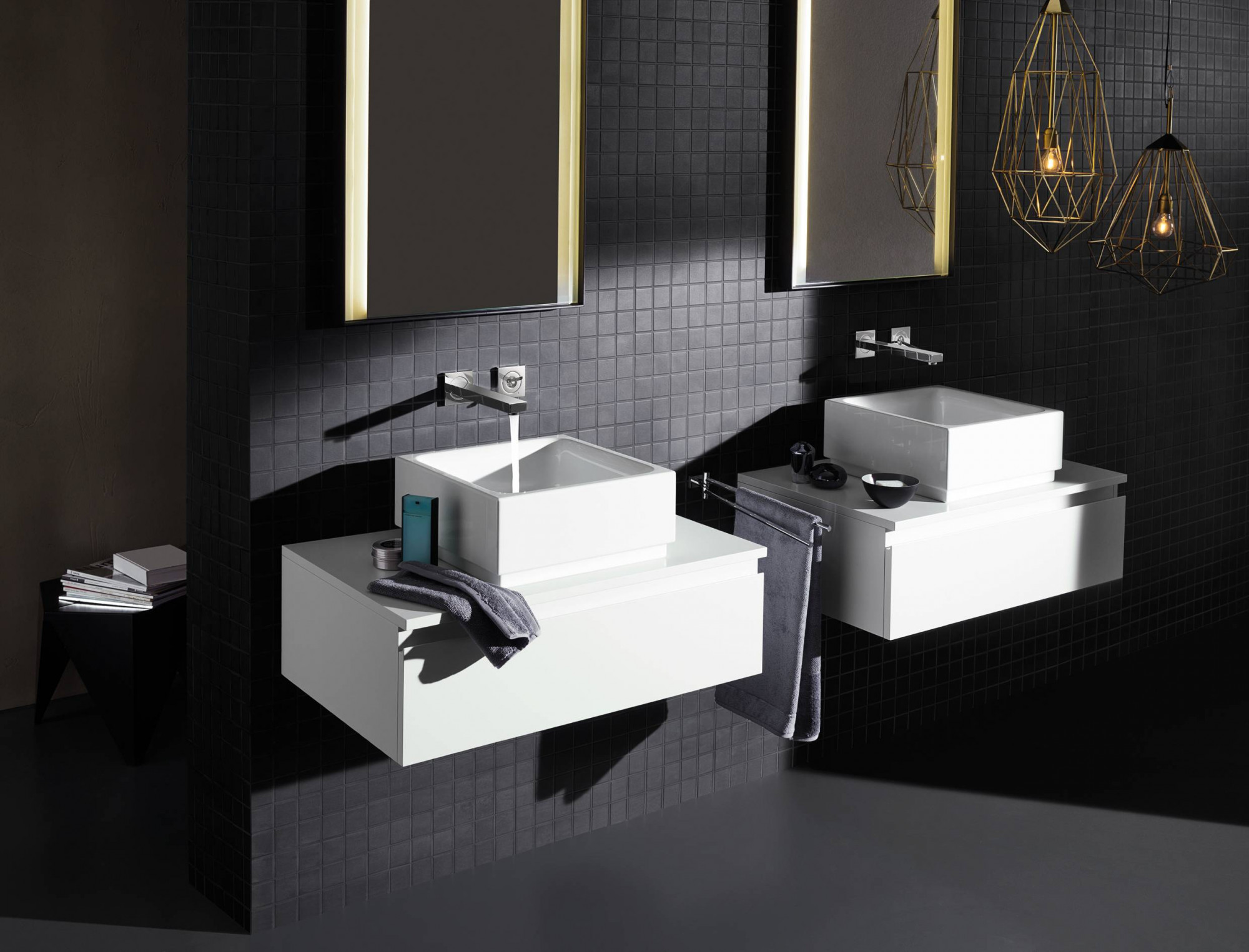 Внешняя часть смесителя для раковины GROHE Eurocube Joy на 2 отверстия (излив 230 мм), хром (19998000)
