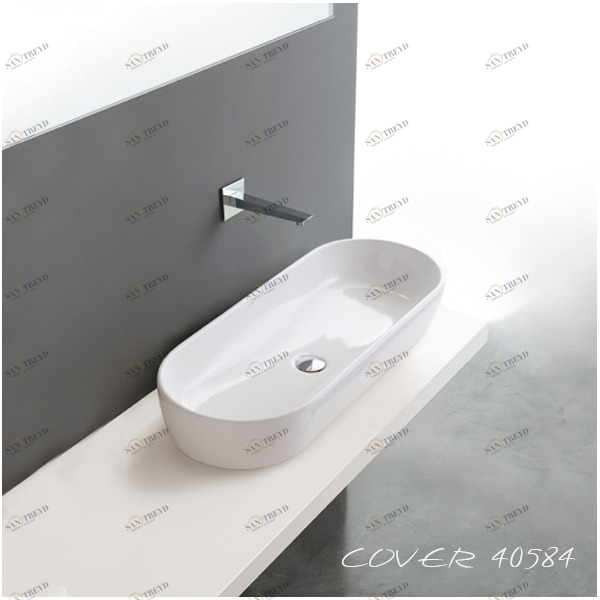 40584 Накладная раковина на столешницу  овальная Althea Ceramica 
