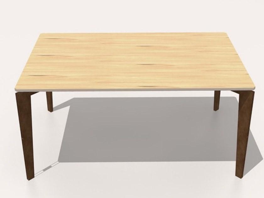 TrackDesign Прямоугольный стол из стали Corten ™ Leggero Tt0646001 - Вид №1