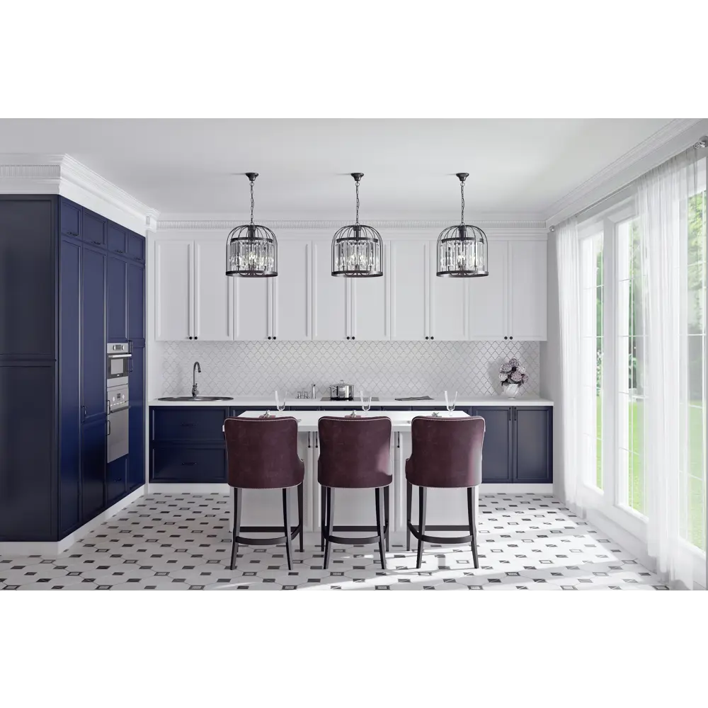 Карниз для кухонного шкафа Реш Delinia ID 220x7 см ЛДСП цвет синий 82309107 STLM-2071936 - Вид №4