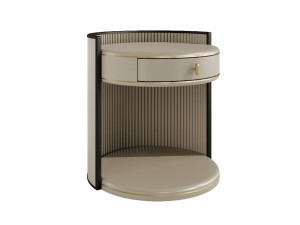 Деревянная круглая тумбочка