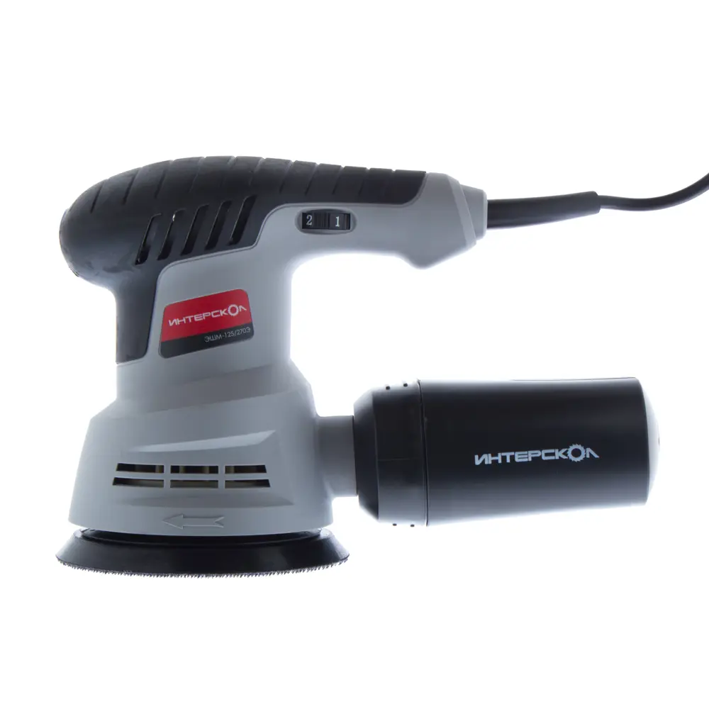 Интерскол ЭШМ-125/270Э: Профессиональная эксцентриковая шлифмашина 270Вт 14302106 STLM-1414552 - Вид №1