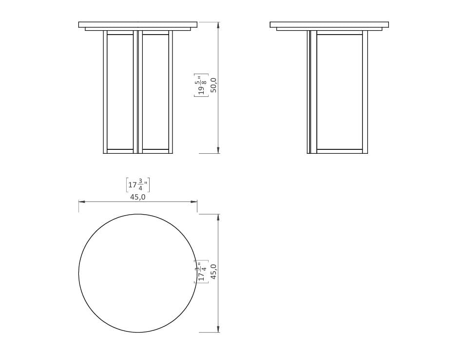 Круглый журнальный столик из натурального камня Casa Magna Essence ARCH-00145137 - Вид №8