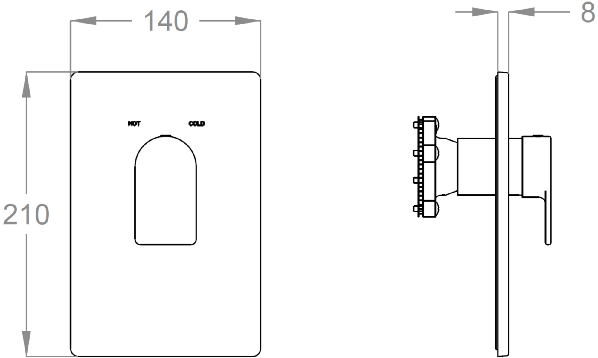 Fir Italia Смеситель для душа из латуни с тарелкой Doda 67 6750158 - Вид №1