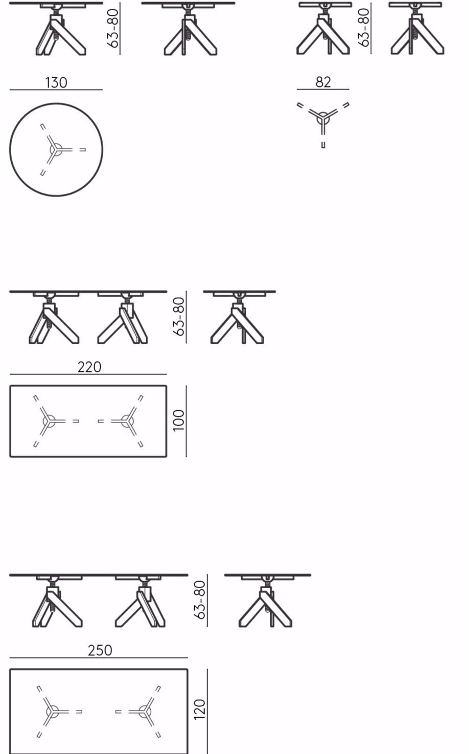 DE PADOVA Стол из дерева и стекла sun-id-1506957 - Вид №4