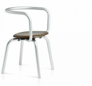 Emeco Штабелируемый стул из алюминия и дерева Parrish