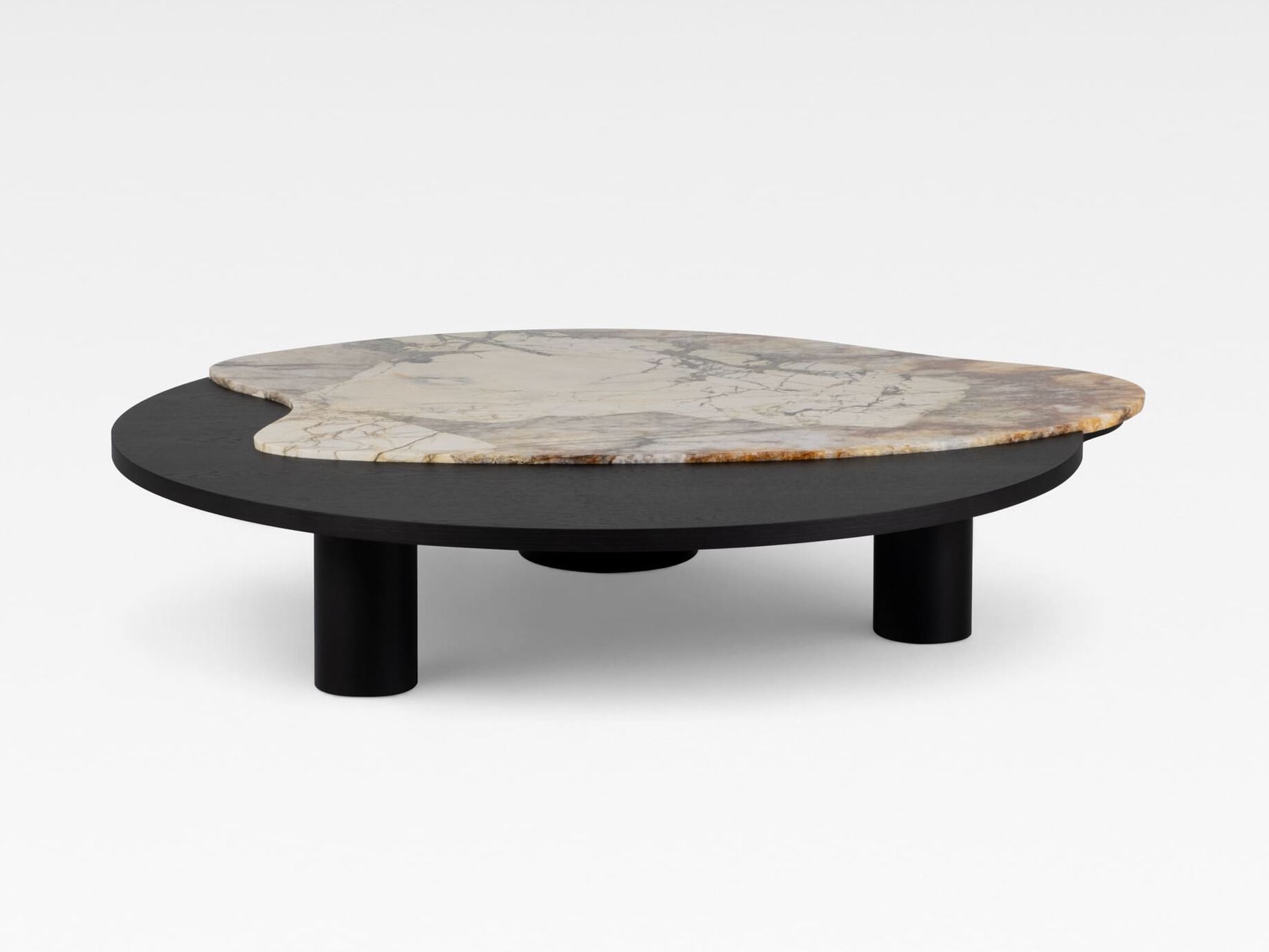 Низкий журнальный столик из гранита и дуба Патагонии Greenapple Bordeira ARCH-00052338 - Вид №1