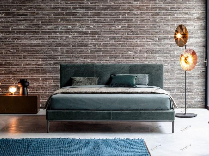 Twils Двуспальная кровать с мягким изголовьем Max sun-id-1465558