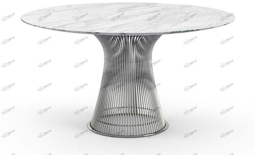KNOLL Круглый стол из мрамора и стали Platner sun-id-1425548